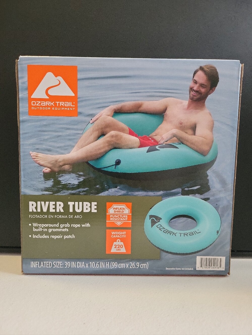 Ozark Trail Teal River Tube with Black Accents